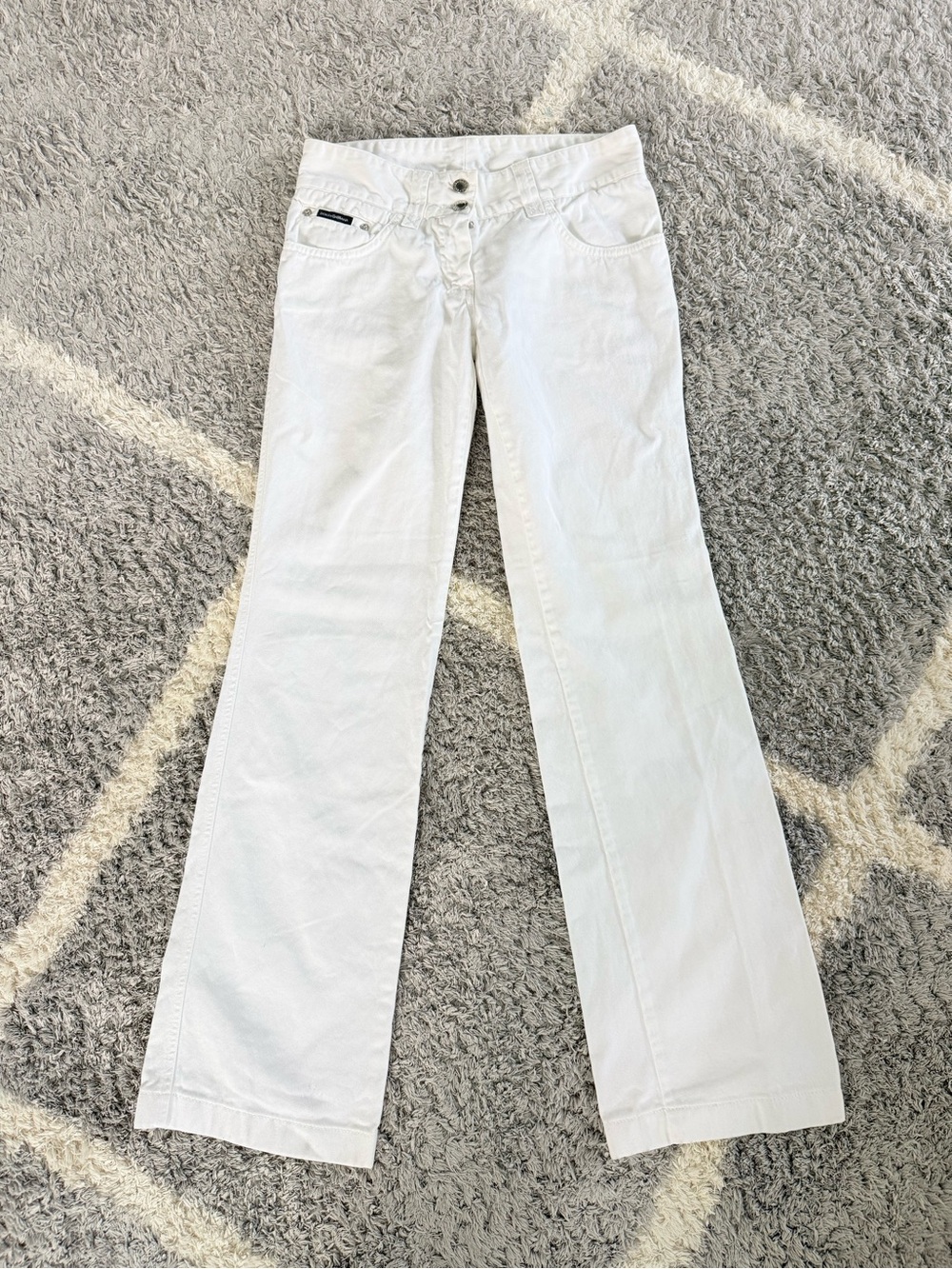 Dolce&Gabbana White Bootcut Jeans